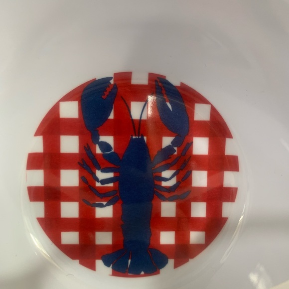 NEW NAUTICA Home Set of 4 100% Melamine Lobster Design Bowls - Picture 5 of 11